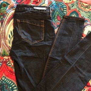 Dark blue skinny jeans from express